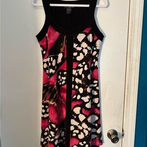 Eva Varro Black and Pink Dress GUC